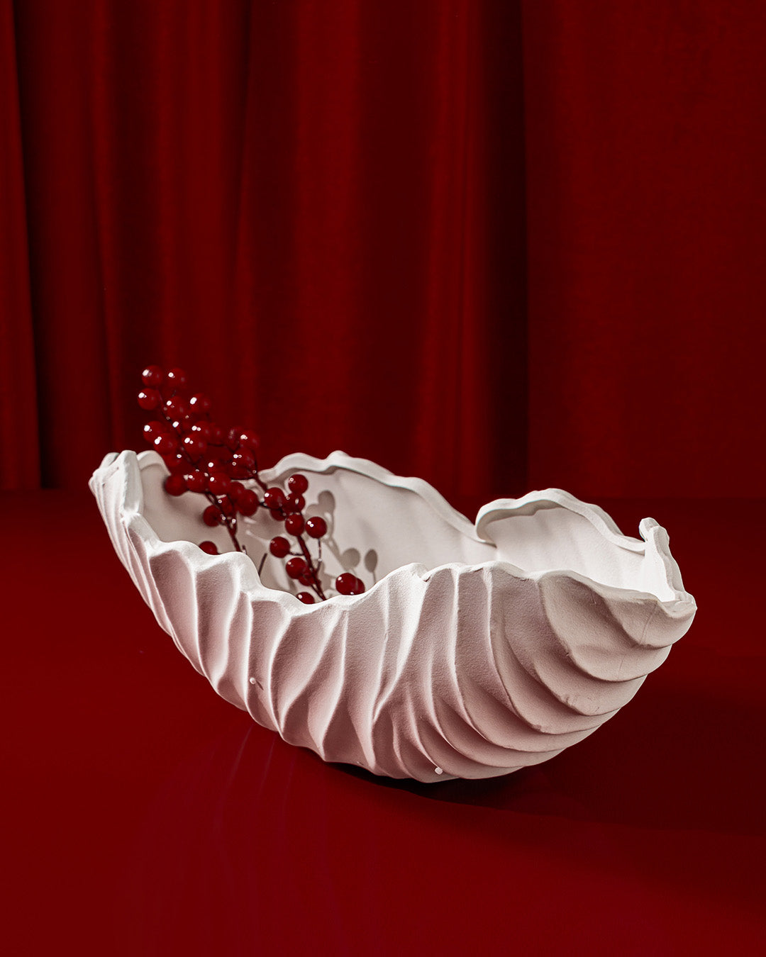 Organic Ruffle Centerpiece