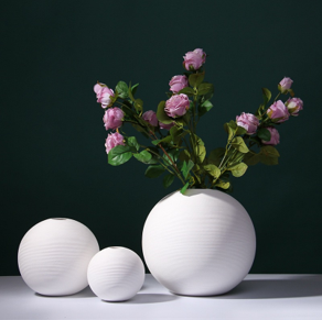Round Ceramic Vase