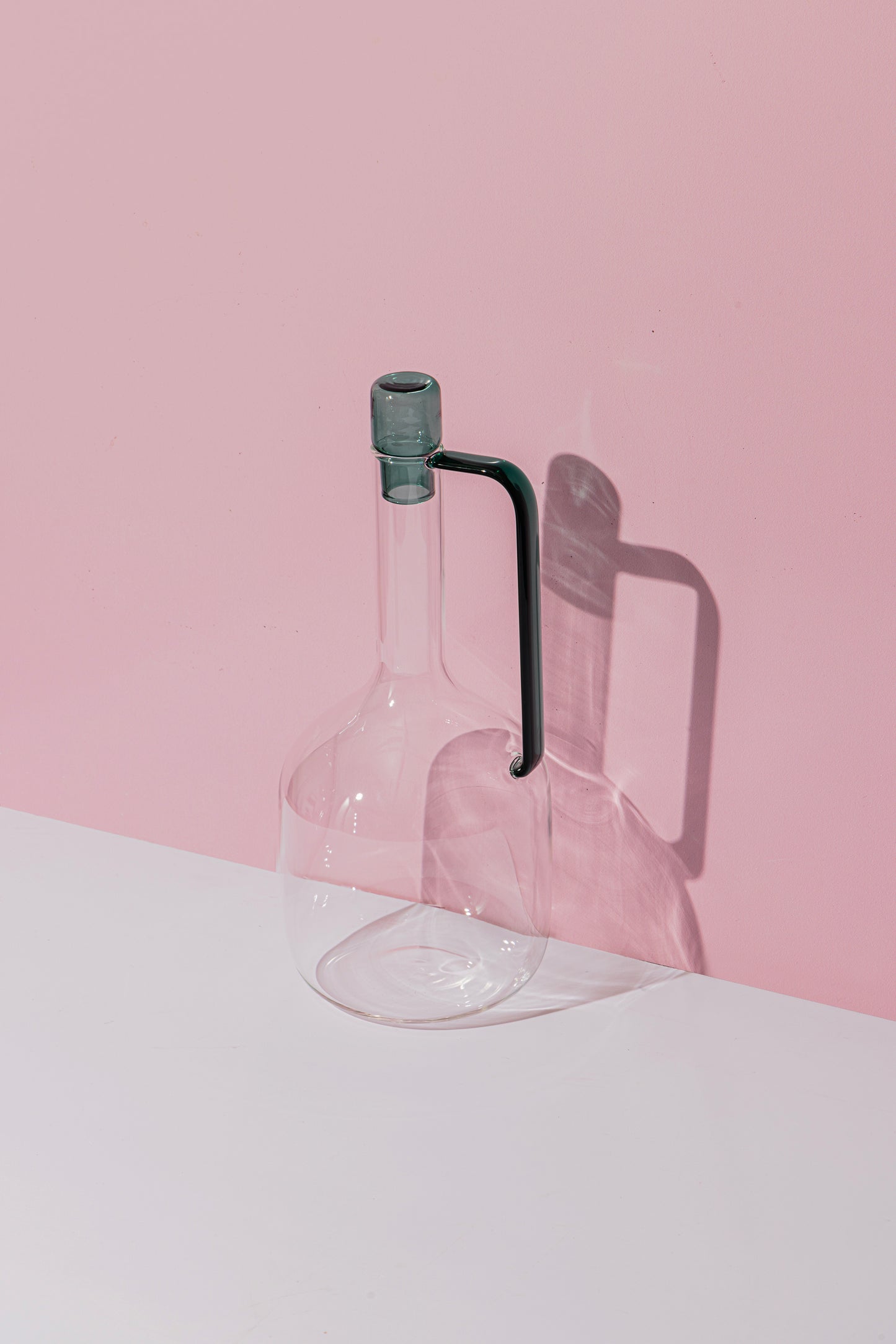 1.3L Glass Bottle - Green Handle