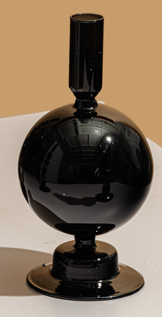 Black Glass Vases