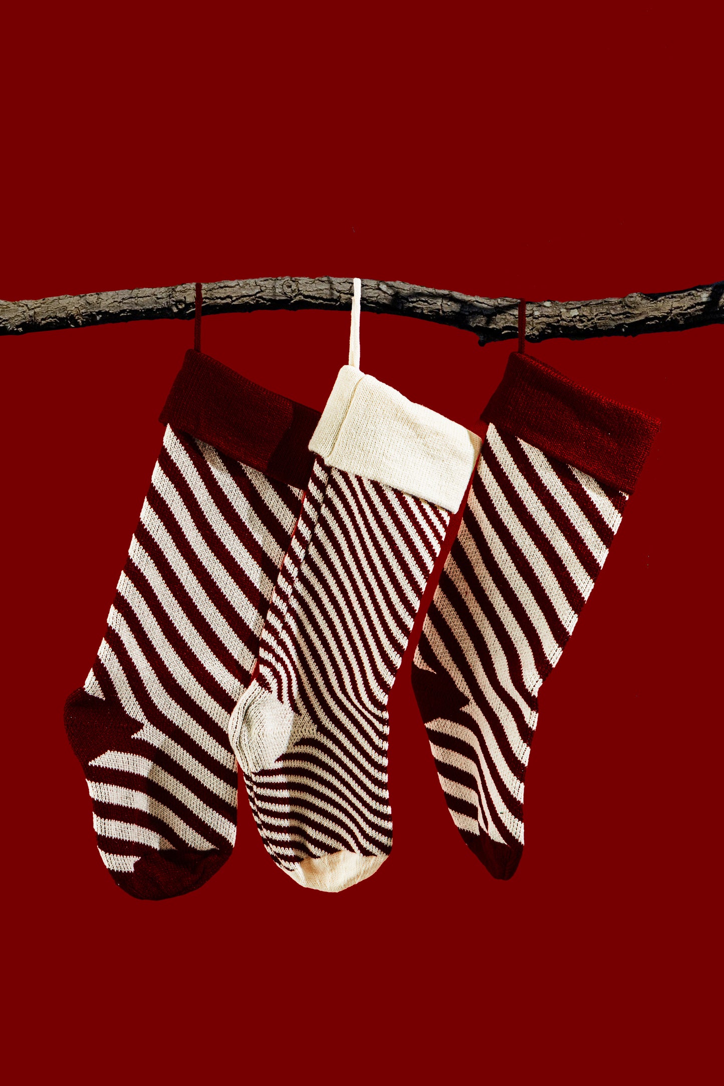 Striped Christmas Stockings