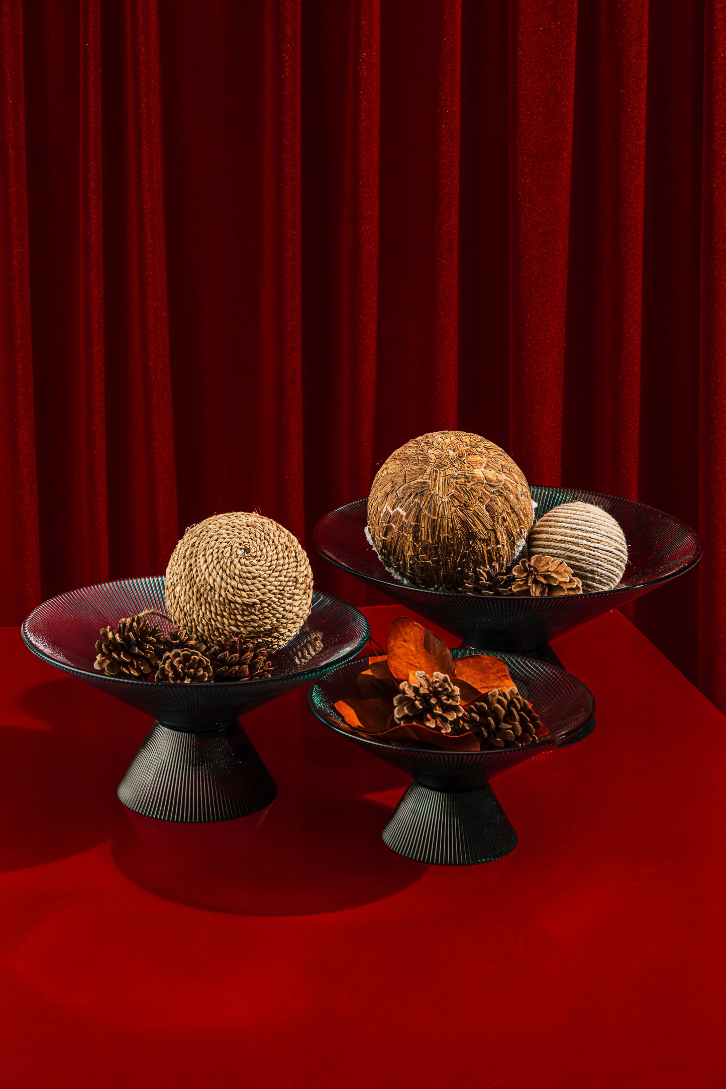 Green Glass Centerpiece