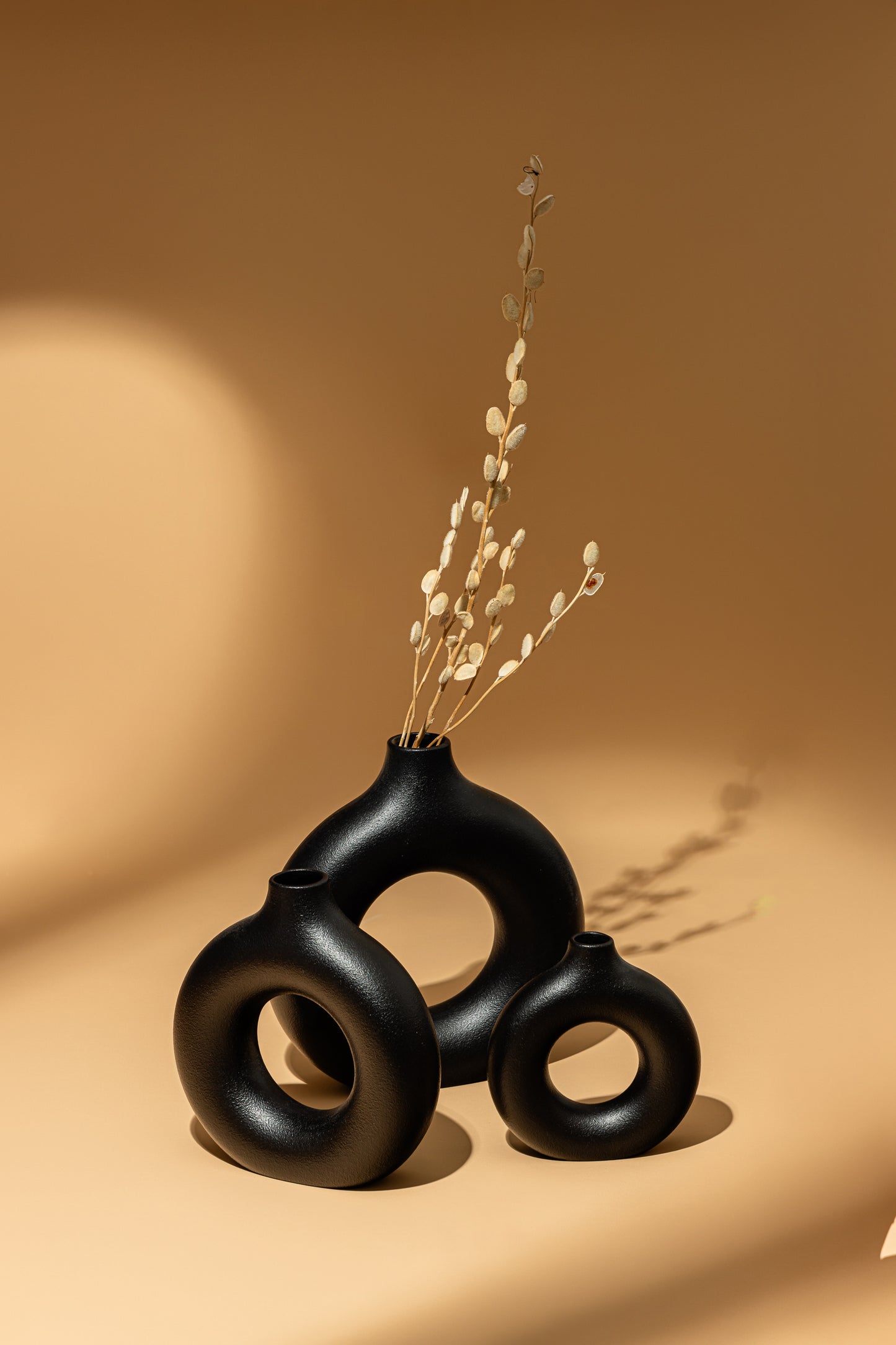 Ceramic Black Vases
