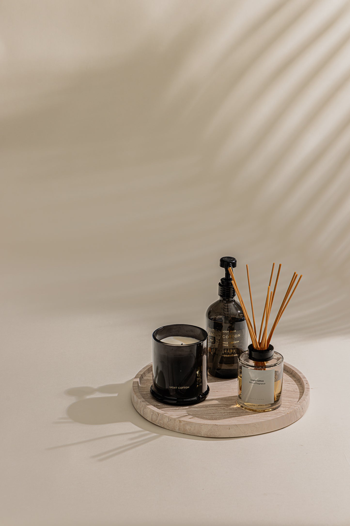 Circular Travertine Tray